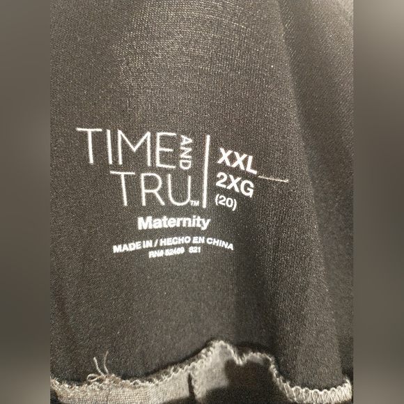 Time and Tru Maternity Comfort Belly Band Ponte Legging Gray Color SIZE XXL (20) - Picture 10 of 12